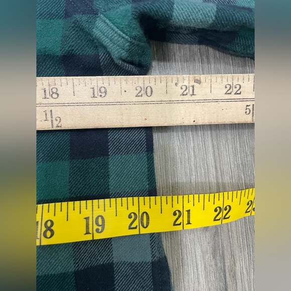 Fjallraven Mens Skog Flannel Shirt Button Up Long Sleeve Green Plaid XL‎ - Picture 10 of 11